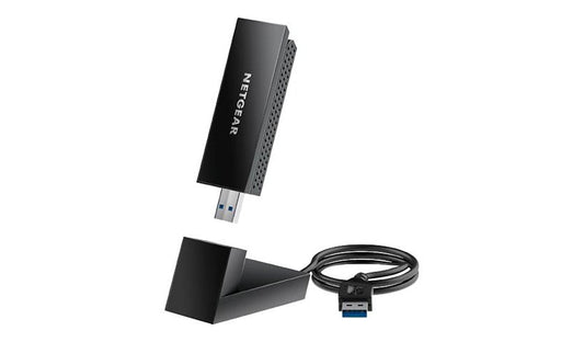 Netgear Nighthawk A8000 Tri Band Wi-Fi 6E USB 3.0 Adapter, Flip Antenna
