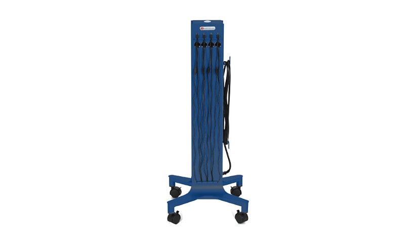 Bretford CUBE Tower Pre-Wired 8-Port USB-C, Royal Blue, CTWR800USBC-RB