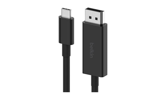 Belkin USB-C to DisplayPort 1.4 Cable, 8K 60Hz, HDR, HBR3, M/M, 2 m, Black