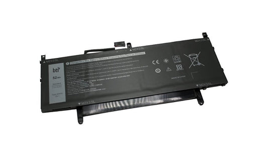 BTI N7HT0-BTI 7.6V 52Wh 4 Cell Battery for Dell Latitude 9510 18 Month