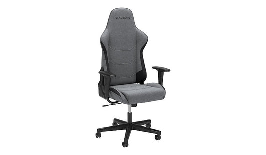 RESPAWN 110 Racing Gaming Chair with Footrest, Gray Fabric, RSP-110V3F-GRY