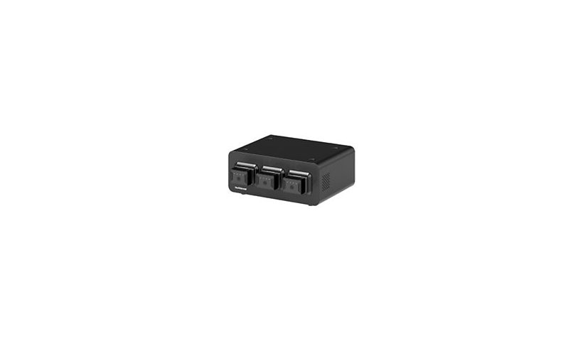 Luxor KwikBoost EdgePower Battery Charging Base, 3 Bays, KBEP-BASE3