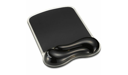 Kensington DuO Gel Wave Mouse Pad with Wrist Rest Black K62413WW TAA 2 Year
