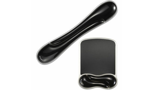 Kensington Duo Gel Mouse and Keyboard Wrist Rest Set Black K62415WW TAA 2 Year