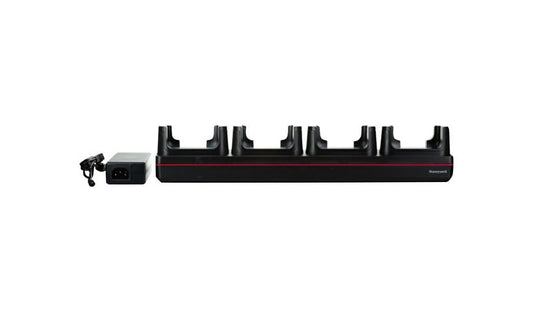 Honeywell CT40 4-Bay Booted Charge Base with Power Supply, CT40-CB-UVB-0