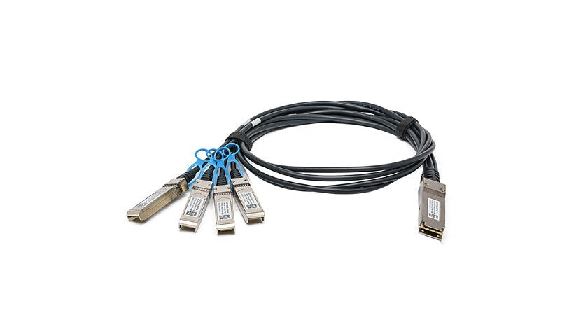 Fortinet 3m (10ft) 100GE QSFP28 to 4x 25GE SFP28 Passive Breakout Direct Attach Cable, FN-CABLE-QSFP28-4SFP28-3