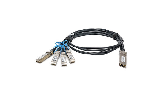 Fortinet 3m (10ft) 100GE QSFP28 to 4x 25GE SFP28 Passive Breakout Direct Attach Cable, FN-CABLE-QSFP28-4SFP28-3