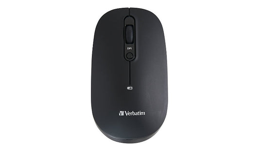 Verbatim 70750 Multi Device Rechargeable Wireless Mouse Bluetooth 2.4GHz 1 Year
