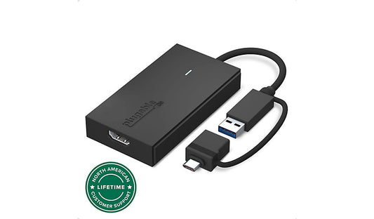 Plugable USB 3.0 / USB-C to HDMI Display Adapter, SM768, Windows & Mac