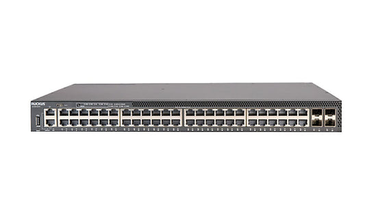 Ruckus ICX 8200 ICX8200-48ZP2-E 48-Port PoE Switch, 16x 2.5G PoE++, 740W