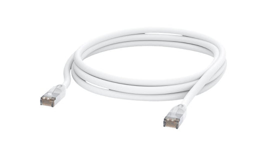Ubiquiti UniFi 3m (10ft) CAT5e Outdoor Shielded Patch Cable, RJ45 Male to Male, Weatherproof, White, UACC-CABLE-PATCH-OUTDOOR-3M-W
