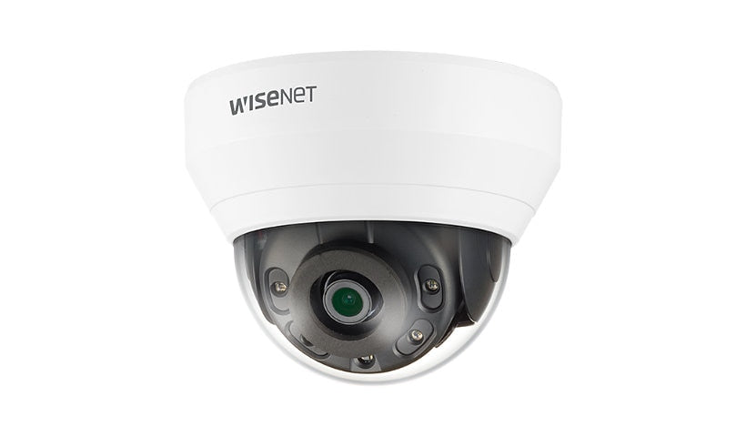 Hanwha Vision Wisenet Q QND-7022R 4MP Dome Camera 4mm IR 66 ft Mic PoE