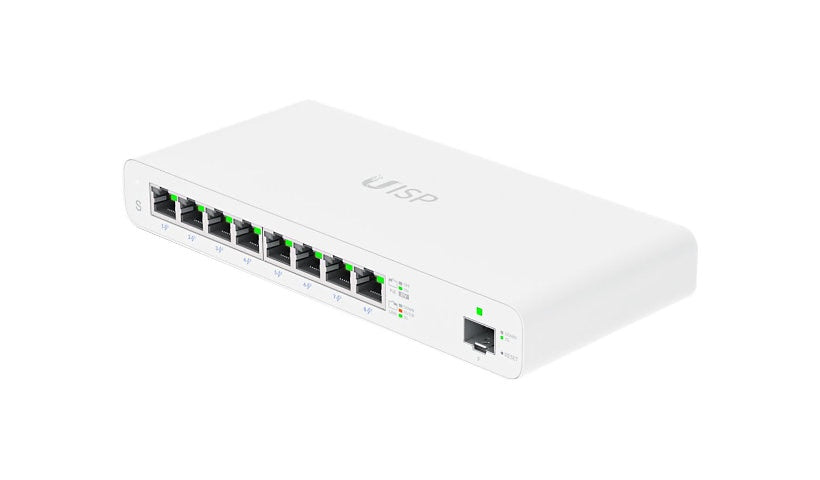 Ubiquiti UISP Switch UISP-S 8-Port Gigabit PoE Switch, 1x SFP, 110W