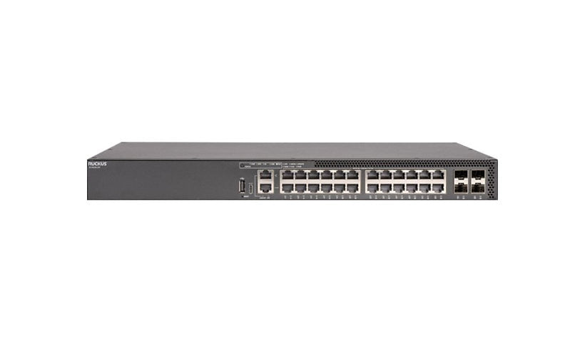 Ruckus ICX 8200 ICX8200-24ZP 24-Port 2.5G PoE++ Switch, 4x 25G, 740W, TAA