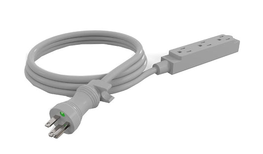 Capsa 575324 Healthcare Tryten Triple-Tap Hospital-Grade Extension Cord 9 ft