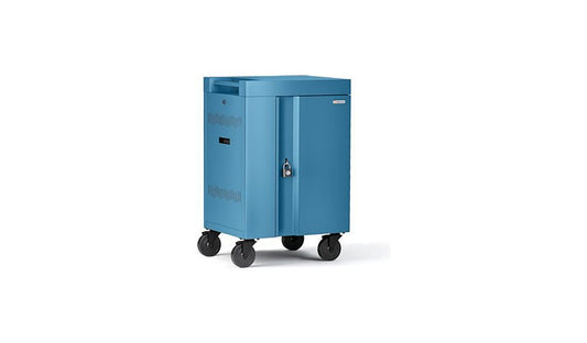 Bretford Cube Mini AC Cart, 24 Devices, Sky, TVCM24PAC-WR