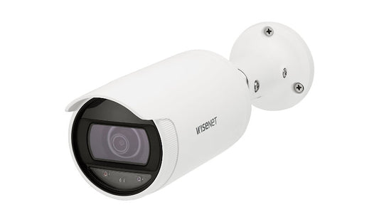 Hanwha Vision ANO-L6022R 2MP Bullet Camera 4mm IR 98 ft PoE White