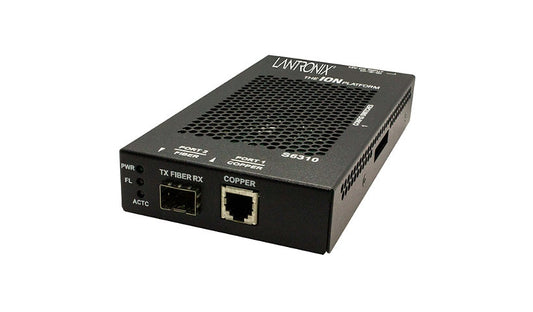 Transition Networks Lantronix ION POTS over Fiber Media Converter, RJ-11, FXO/FXS, Black, S6310-3340-NA