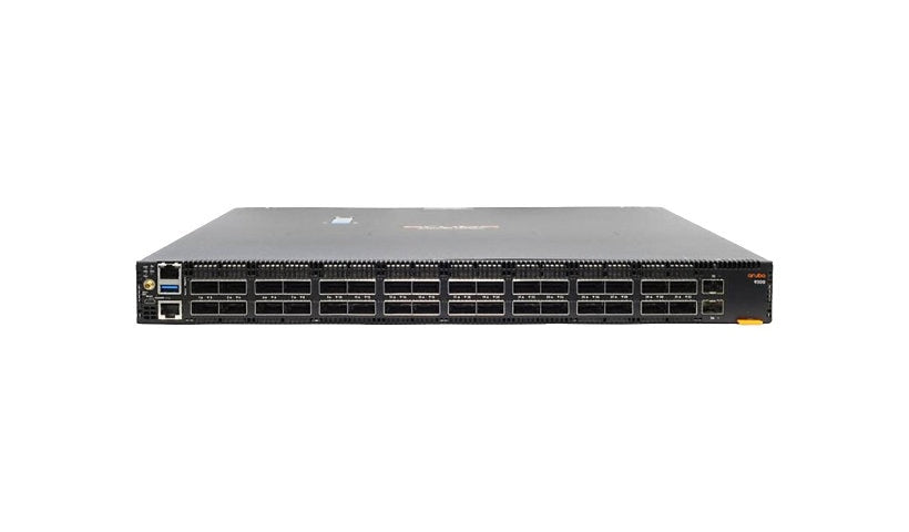 HPE Aruba CX 9300-32D R9A29A Switch, 32 x 400G QSFP-DD, 2 x 10G SFP+