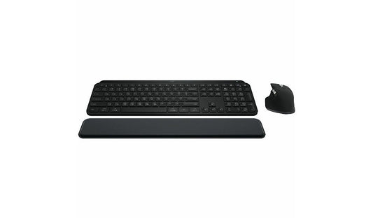 Logitech MX Keys S Combo Keyboard MX Master 3S Mouse Palm Rest Black 1 Year