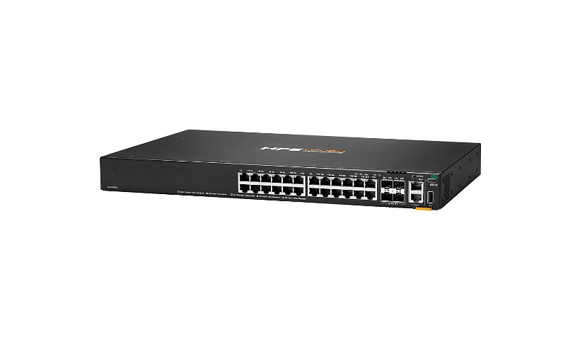 HPE Aruba CX 6200F JL724B 24G 4SFP+ Stackable L3 Switch, Non-PoE