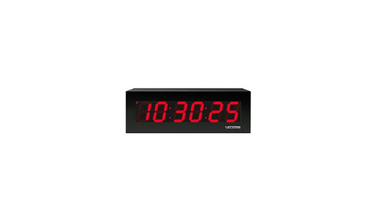 Valcom VIP-625A Network Digital Clock, PoE Powered, 6 Digits, NTP Sync