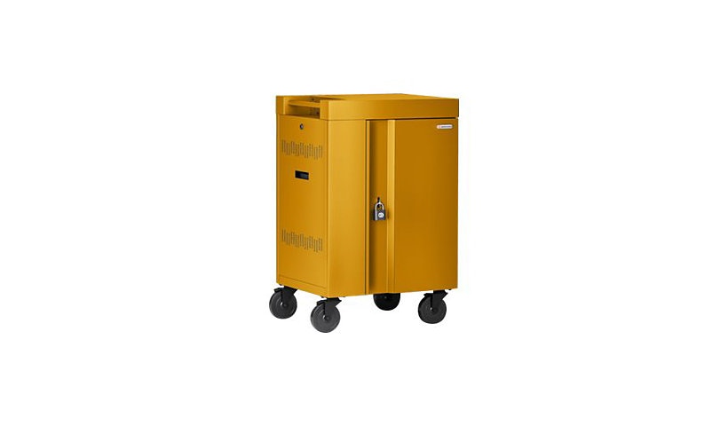 Bretford Cube Mini AC Cart, 20 Devices, Mustard, TVCM20PAC-MUS
