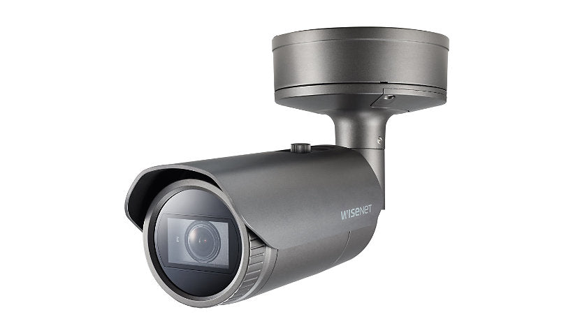Hanwha Vision PNO-A9081RLP 4K LPR Bullet Camera 4.5-10mm IR 98 ft
