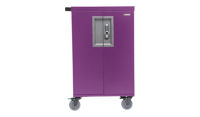 Bretford CoreX Pre-Wired USB-C Cart, 36 Devices, Orchid, TCOREX36USBC-ORC