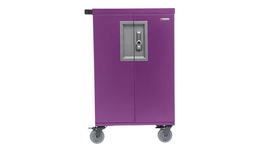 Bretford CoreX Pre-Wired USB-C Cart, 36 Devices, Orchid, TCOREX36USBC-ORC