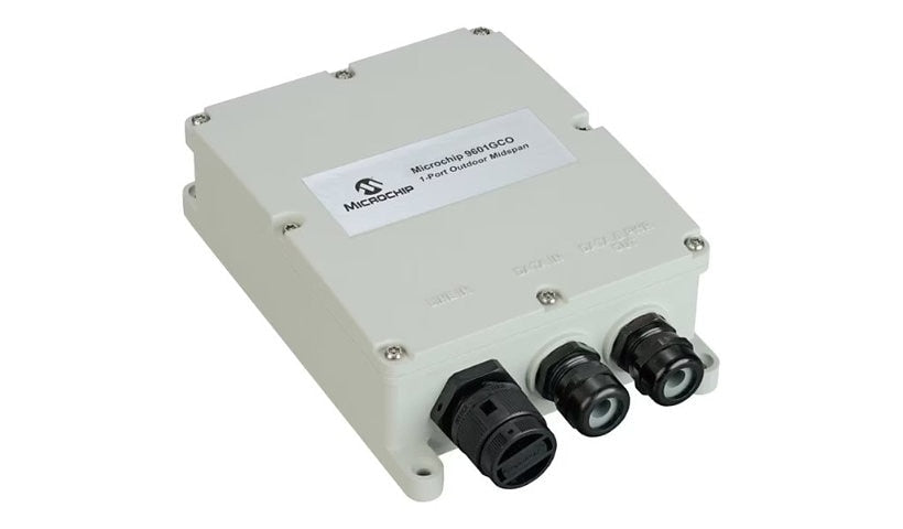 Microchip PD-9601GCO/AC Outdoor PoE Midspan, 90W, 802.3bt Type 4, IP67
