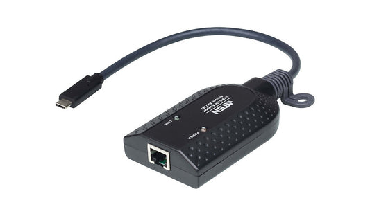 ATEN KA7183 USB-C KVM Adapter for CN9850 and KN1132VB, RJ-45, 1920x1200