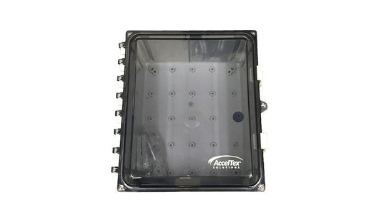 AccelTex ATS-12106P-C-K-CG-UBPTB 12x10x6 NEMA 6P AP Enclosure, Clear Door