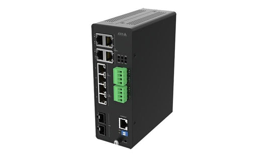 Axis D8208-R 02621-001 Industrial 8-Port PoE++ Managed Switch, 480W