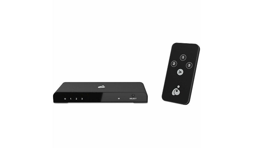 IOGEAR GHDSW4K3 3-Port True 4K UltraHD HDMI Switch 4K 60Hz 4:4:4 HDR 1 Year