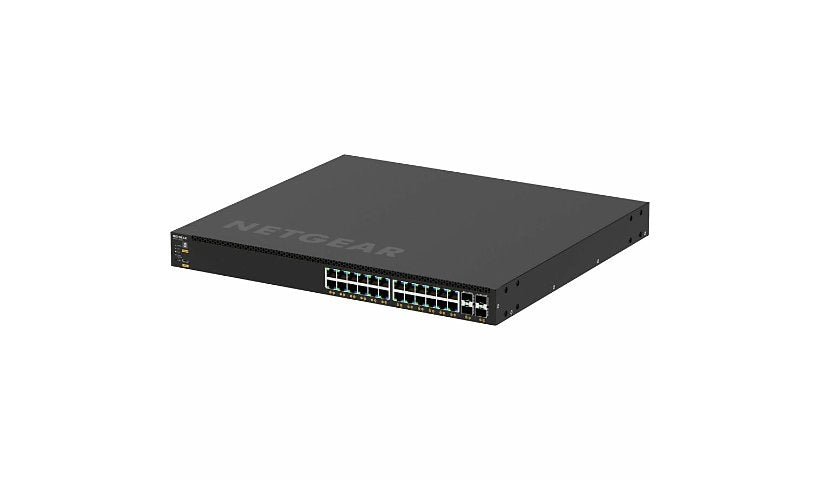 Netgear AV Line M4350-24G4XF GSM4328 24-Port Gigabit PoE+ Switch, 4x 10G