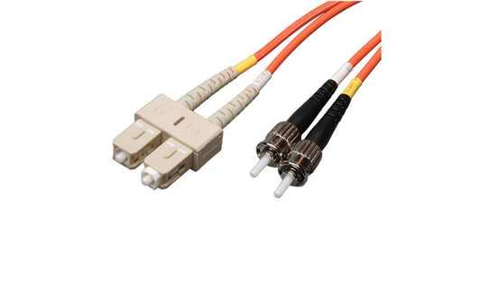 Tripp Lite (Eaton) N304-05M 5m (16.4ft) SC to ST Multimode Duplex Fiber Patch Cable, 62.5/125, PVC, OFNR, Orange