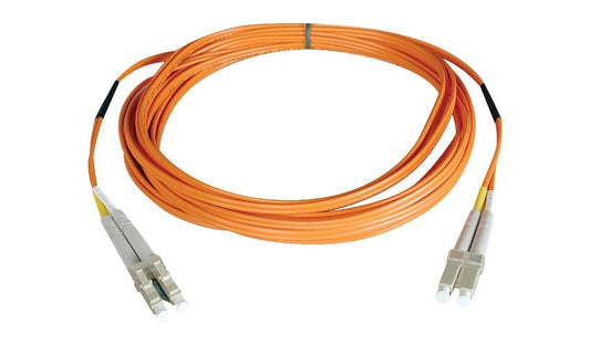 Eaton Tripp Lite 25m (82ft) LC to LC Multimode Duplex Fiber Patch Cable, 50/125, PVC, Orange, N520-25M
