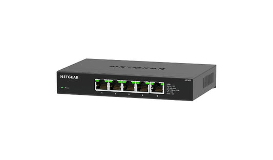 NETGEAR MS305-100NAS 5-Port 2.5G Multi-Gig Unmanaged Switch, Fanless