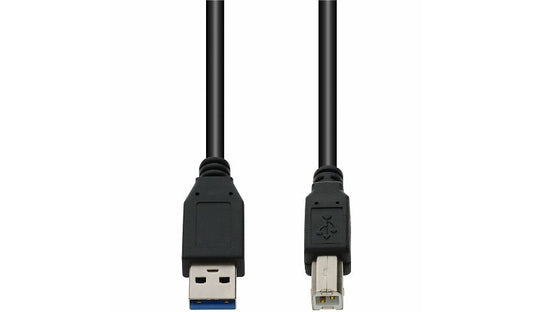 Proline USB 3.0 A to B Cable, 5Gbps, Male to Male, Black, 10 ft