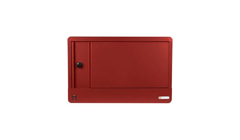 Bretford Cube Micro Station Pre-Wired USB-C, 16 Devices, Red, TVS16USBC-RED