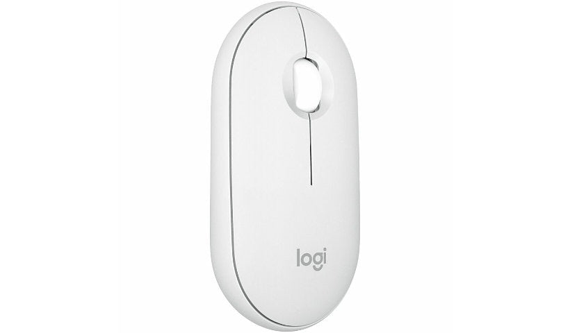 Logitech Pebble Mouse 2 M350s Slim Bluetooth Mouse Tonal White 910-007022 1 Year