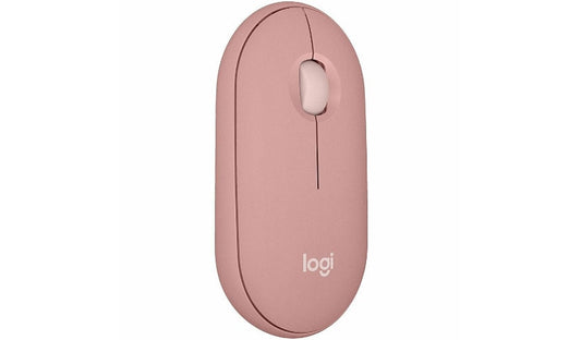 Logitech Pebble Mouse 2 M350s Bluetooth Mouse Tonal Rose 910-007023 1 Year