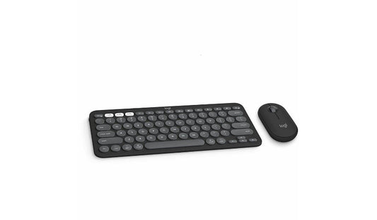 Logitech Pebble 2 Mac Bluetooth Keyboard Mouse Tonal Graphite 920-012200 1 Year