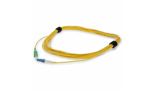 Proline 5m (16.4ft) Angled SC (ASC) to LC OS2 Single Mode (SMF) Simplex Fiber Patch Cable, 9/125 µm, Riser-Rated OFNR, Yellow, PRO-ASC-LC-5MS9SMF