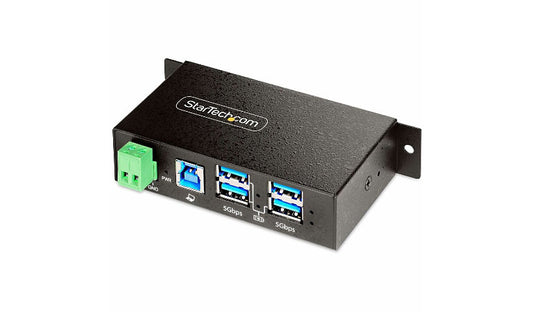 StarTech.com 4-Port Managed Industrial USB 5Gbps Hub, Metal, ESD/Surge, TAA