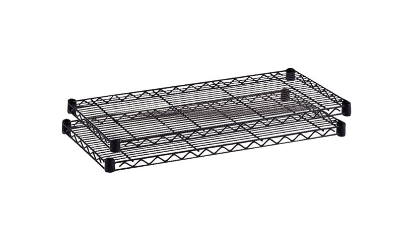 Safco Commercial Extra Steel Shelves, 36x18in, 2-Pack, 5243BL