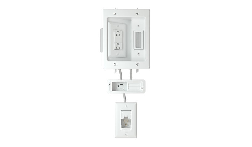 Sanus WSIWPSB1-W1 In-Wall Cable Management Kit for Mounted TV and Soundbar White