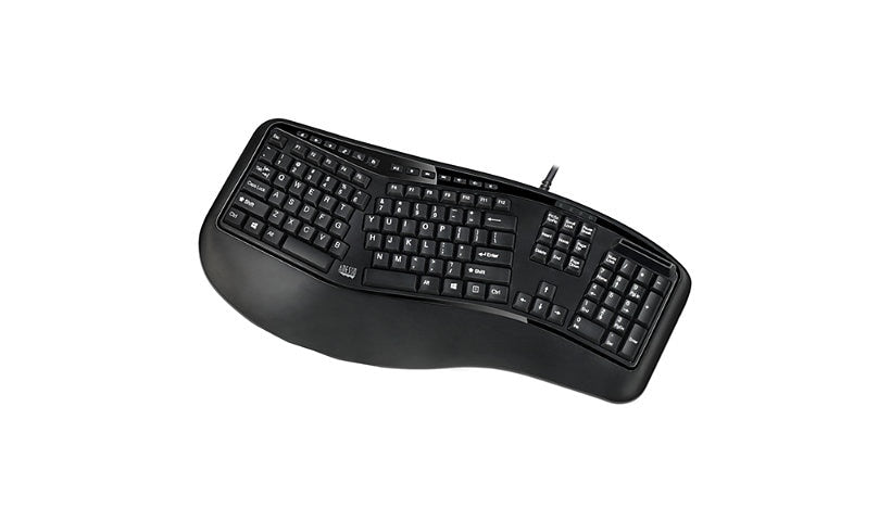 Adesso AKB-150SB-TAA-3 Ergonomic Split Keyboard Smart Card Reader