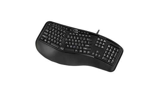 Adesso AKB-150SB-TAA-3 Ergonomic Split Keyboard Smart Card Reader